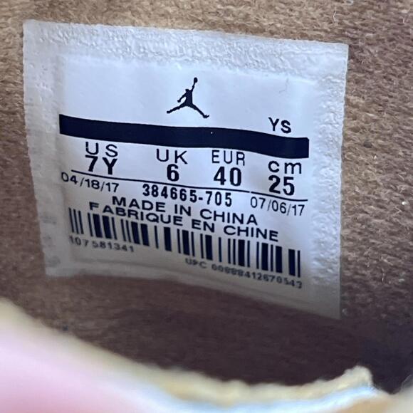 Air Jordan Retro 6‎ VI “Wheat” Golden Harvest (384664-705) 2017 Mens Size 7Y main image 6